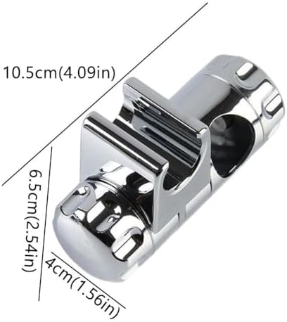 Adjustable shower head holder with suction cup wall mount for shower wand