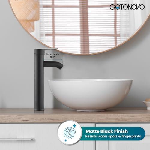 Single Handle Matte Black Bathroom Faucet