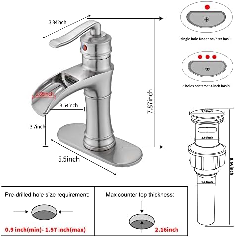 Single Handle Faucet waterfall