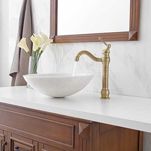 BWE 360 Swivel Bathroom Faucet - Elegant antique brass finish for your bathroom