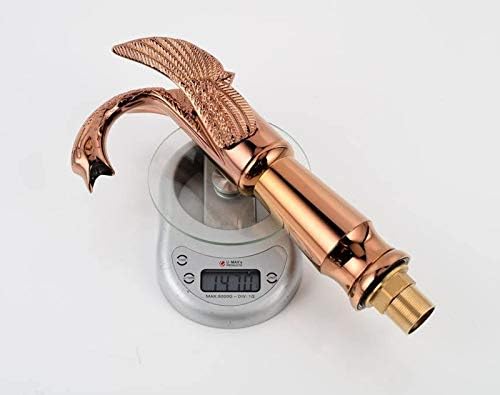 _Tall Antique Copper Faucet Single Handle Bathroom Faucet