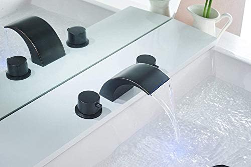 Luxury Bathroom Faucet with 3-Color LED Lighting