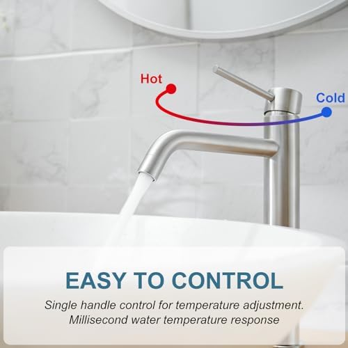 BWE Touch-On Faucet Stainless Steel