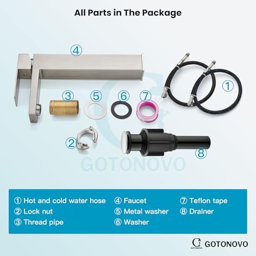 Gothonovo Modern Vessel Sink Faucet
