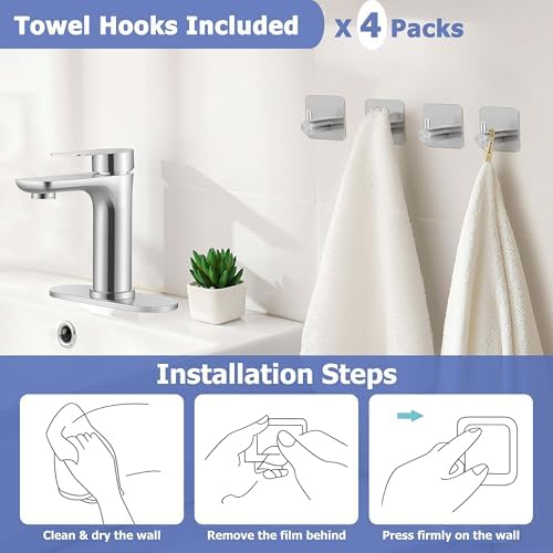 Elegant bathroom sink faucet with various accessories for durability and style