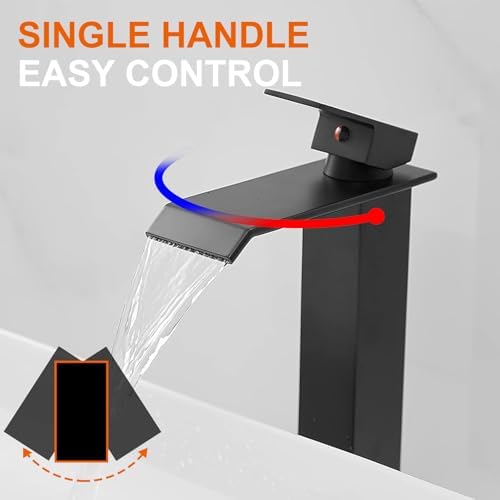 Modern Black Vessel Faucet - Add Style to Your Bathroom