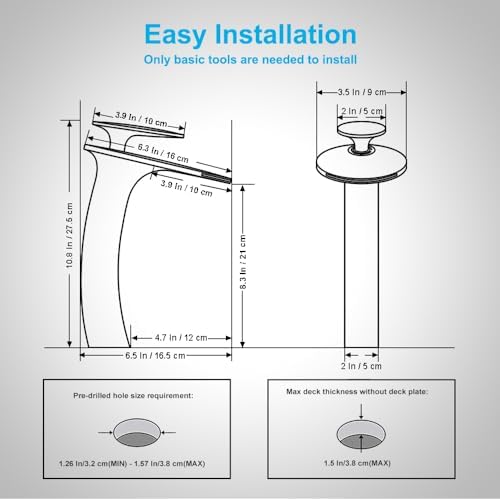 BathWise Touch Faucet Single Hole Brushed Nickel Modern Efficient