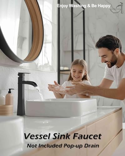 Elevate Your Bathroom Design with the Elegantly Tall Vessel Faucet