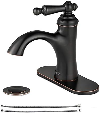 Newater Single-Handle Oil Rubbed Bronze Brass Bathroom Faucet