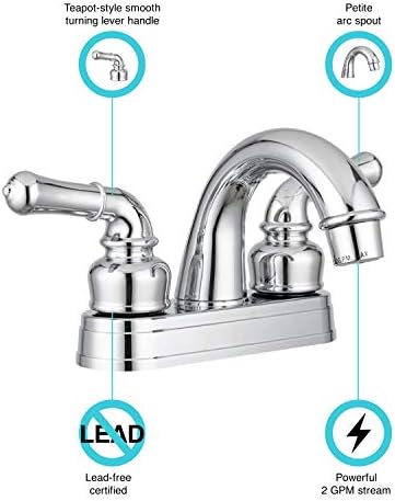 Stylish 2-Lever Bathroom Faucet