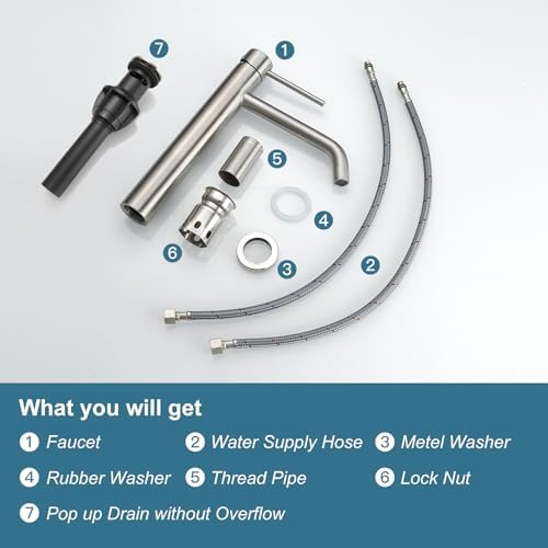 BWE Touch-On Faucet Stainless Steel