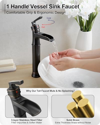Heymyp tap Tall Vessel Sink Faucet