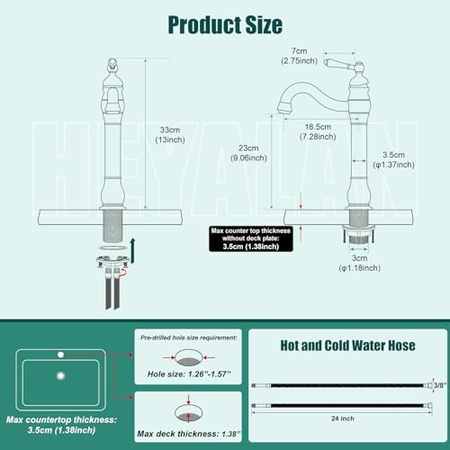 Adjustable 360 Vessel Sink Faucet Brass Oil Rubbed Bronze
