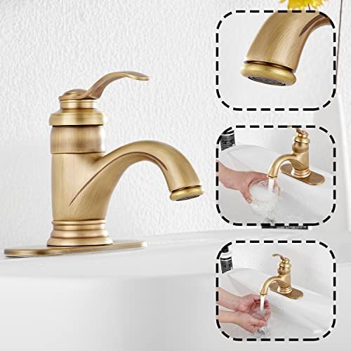 Antique Brass Waterfall Faucet