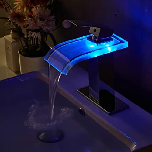 Loopan 3-Color Changing LED Waterfall Faucet