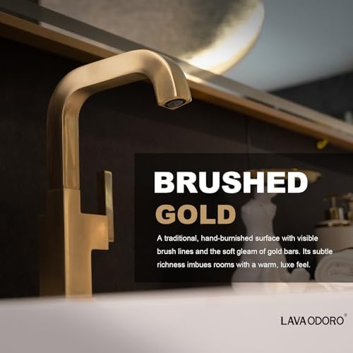 Lava Odoro Brushed Gold Bathroom Faucet