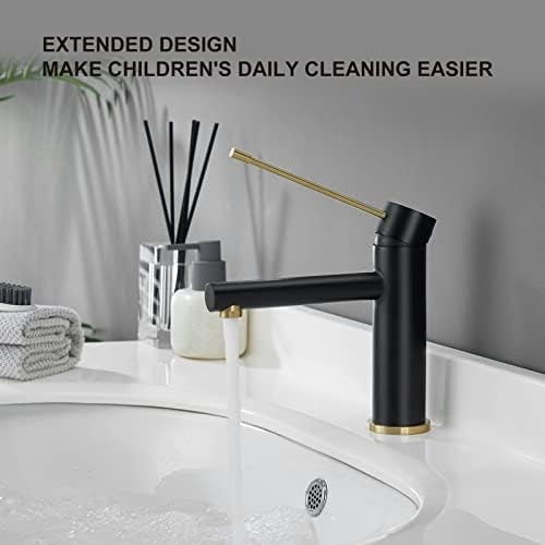 Stylish Black Gold Faucet Stainless Steel