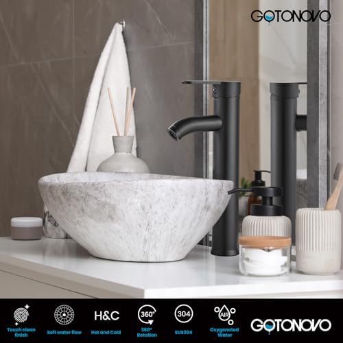 Single Handle Matte Black Bathroom Faucet