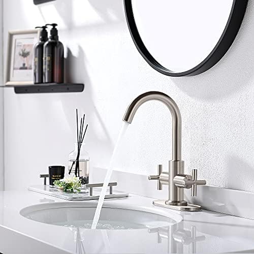 Exceptional 4-Inch Bathroom Faucet with Swivel Spout rust-free 304 stainless steel