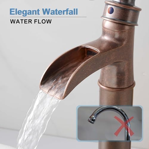 Homevacious Tall Copper Bathroom Faucet