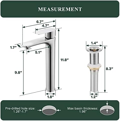 Tall Vessel Sink Faucet