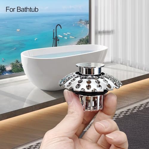 Effortless bathtub drain maintenance with hair catcher