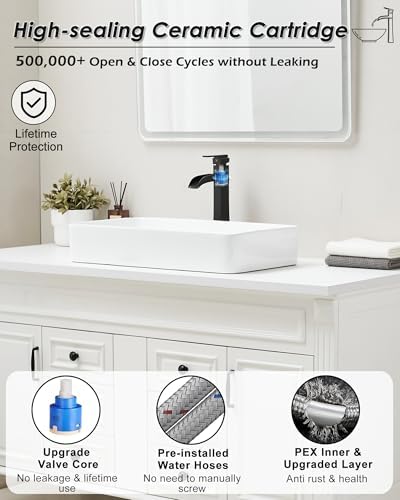 Elevate Your Bathroom Design with the Elegantly Tall Vessel Faucet