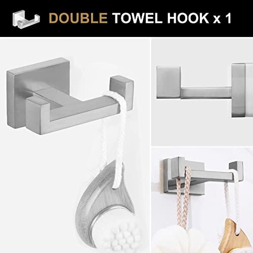 Luxury Brushed Nickel Bathroom Faucet Set for Home Bath