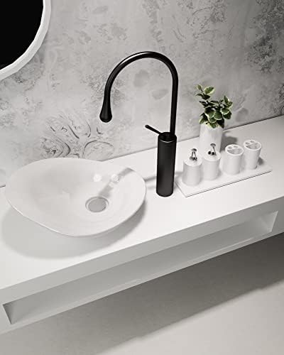 Matte Black Touch-Spacious Vessel Faucet