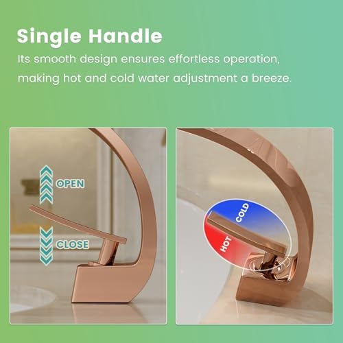 Geobella Rose Gold Touch On Faucet