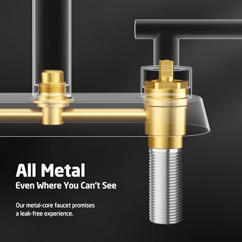 All Metal Bathroom Faucet KES Matte Black 4-Inch Touch On Faucet