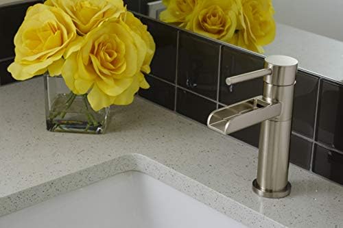 Modern Touch Faucet with Satin Nickel Finish