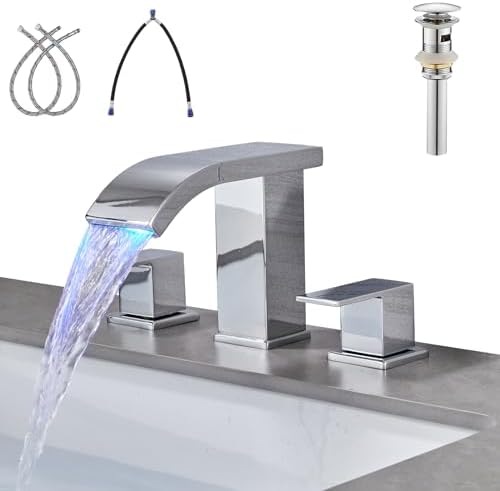 Luxury LED Waterfall Bathroom Faucets