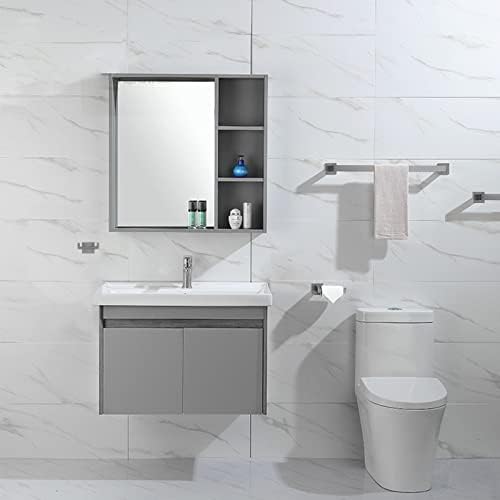 Luxury Brushed Nickel Bathroom Faucet Set for Home Bath
