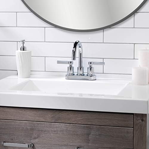 Two Handle High Arc Polymerpolish Chrome Faucet