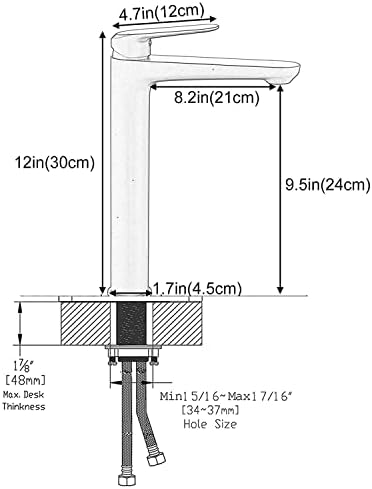 Beelee Brushed Nickel Bath Faucet