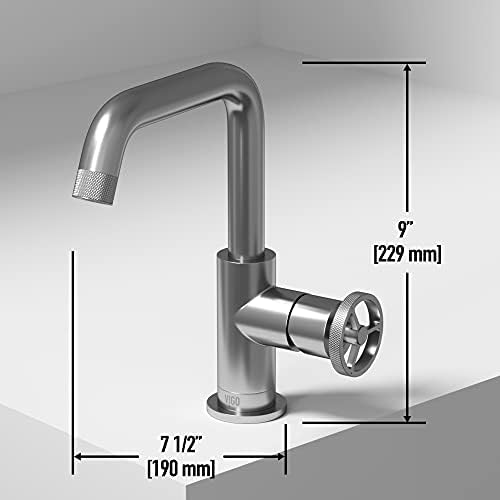 9 Single Handle Faucet Contemporary Style VIGO Cass Brushed NickelVG01047BN