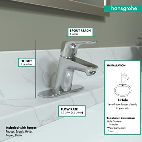 Hansgrohe Focus Modern Faucet Easy to Install Efficient Rust-Resistant