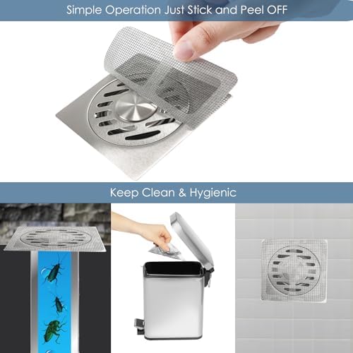 10-Piece Disposable Hair Catcher 10 Pack for Shower Drains