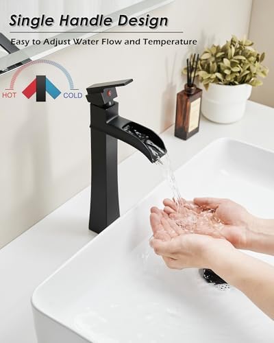 Elevate Your Bathroom Design with the Elegantly Tall Vessel Faucet