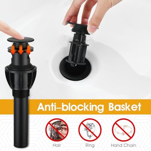 Matte Black Vessel Faucet Modern Touch Durable blamed