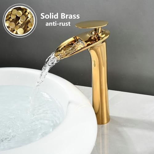 SHUNLI Gold Bathroom Faucet