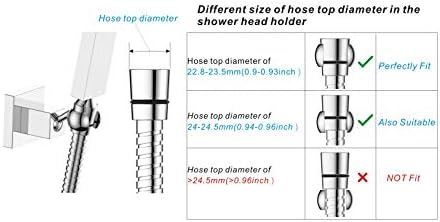 Adjustable Brushed Nickel Wall-Mounted shower bracket holder