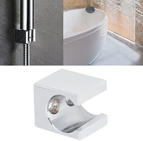 Tomotato Handheld Shower Head Holder Chrome Metal Wall Mount Bracket for Bathroom