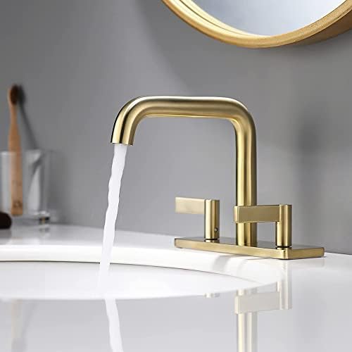 Bathroom Faucet 2-Handle Brushed Gold indarecom