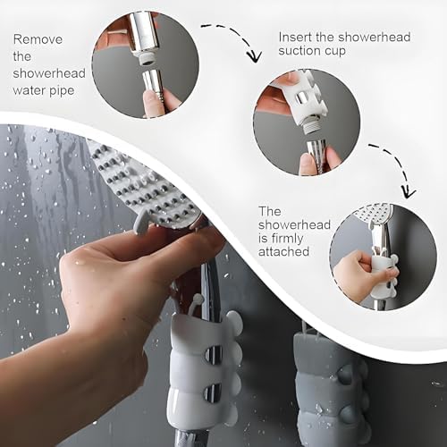 Adjustable Silicone Shower Head Holder Kit