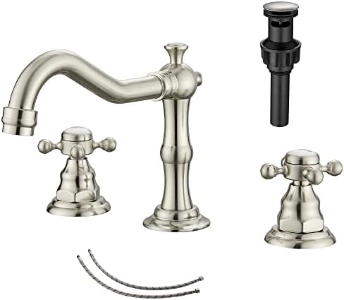 Widespread 3-Hole Faucet Two Handles for Smooth Flow