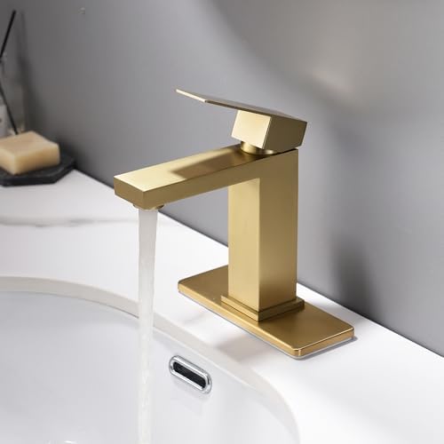 Brushed Gold Bathroom Faucet