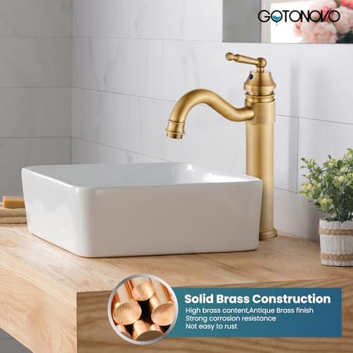 Gotonovo Long Reach Deck-Mounted Bathroom Faucet