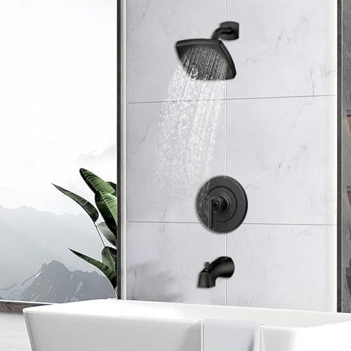 ZJIALING Replacement for Moen T2901BL Matte Black Shower Trim Kit